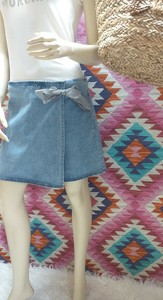 jupe jean cache cache