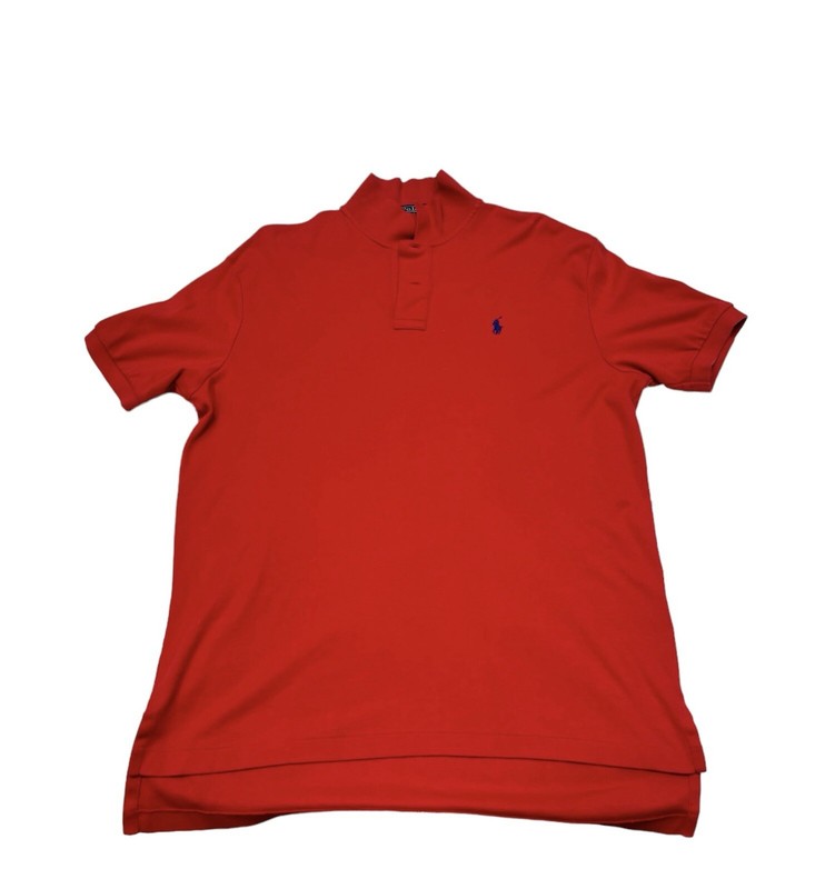 Men Red Pima Polo Ralph Lauren Business Casual Large Tall
