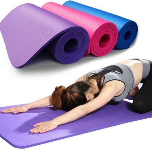 Yoga Exercise Mat Non Slip Fitness Gym Pad Thick Pilates Meditation Mats EVA Spo - Picture 1 of 22