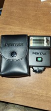 Pentax Camera Flash Unit, Model AF200T With Leather Case
