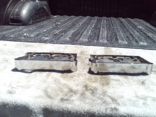 Chrome Rocker boxes Harley Twin Cam FLST Softail Touring FXD Dyna OEM BOTTOMS