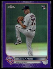 2022 Topps Update #US208 Cole Sands Purple