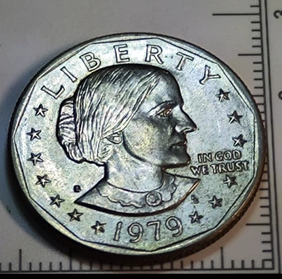 US 1 Dollar 1979P – Susan B. Anthony, Narrow Rim, Top erhalten. Sammlerstück - Bild 1 von 4