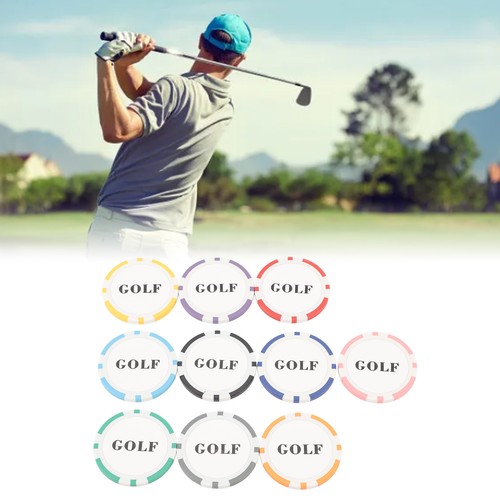Club Ball Markers Club Ball Markers Accessories Sets 1.6in Diameter For Outdoor - Picture 2 of 22