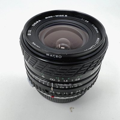 Vintage Sigma Mini Wide II 28mm f/2.8 Macro OM Mount Manual Focus Lens Japan