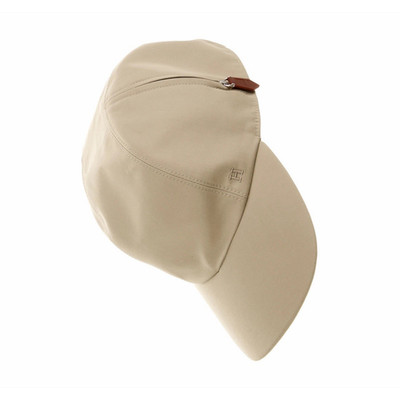 Hermès Men s Beige Solid Baseball Cap Hat Size 59 Classic Sport Style