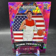 LaMELO BALL Rookie Pink Ice 2020-21 Panini Draft Picks Global Prospects #98