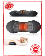 3 In 1 Electric Lumbar Support Pillow Smooth Spine Triple Fusion Back Massager