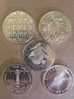 .999 silver 1 0z rounds, Lot of 5
