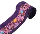Sushila Vintage Embroidered Saree Border Indian Craft Sewing Trim Purple Lace