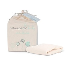 Naturepedic Organic Crib Mattress Cover - Waterproof, Breathable, Skin-Friendly
