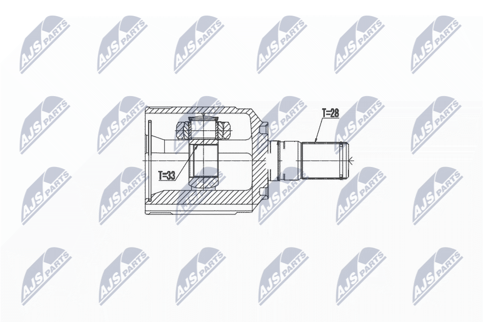 Inner Cv Joint Left For Hyundai Santa Fe 12-, Kia Sorento 12- 5902048272546 - Image 4