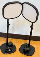 (2)Elgato Key Light Air Professional LED Filming Lights w/Stands & Power Supply