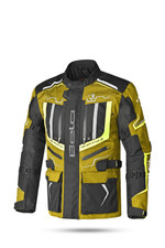 Bela Watson Touring Giacca da motociclista Giacca CE Nera/Marrone/Amarillo/Bianc