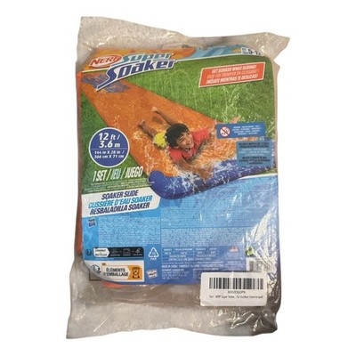 NERF Super Soaker Wasserrutsche 3,6m Gartenrutsche Soaker Slide - NEU OVP