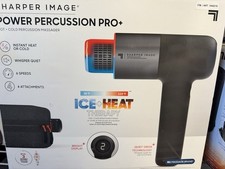 Sharper Image Power Percussion Pro Hot  Cold Percussion Massager Black