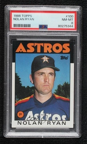 1986 Topps Nolan Ryan #100 PSA 8 HOF x0o