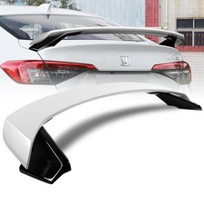 for 2022 2025 Honda Civic 4 Door Sedan Spoiler Wing 2 Tone Painted White Black