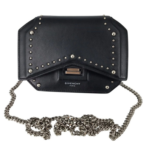 GIVENCHY Bow Cut Stud Chain Shoulder Bag Black B Kantei Bureau