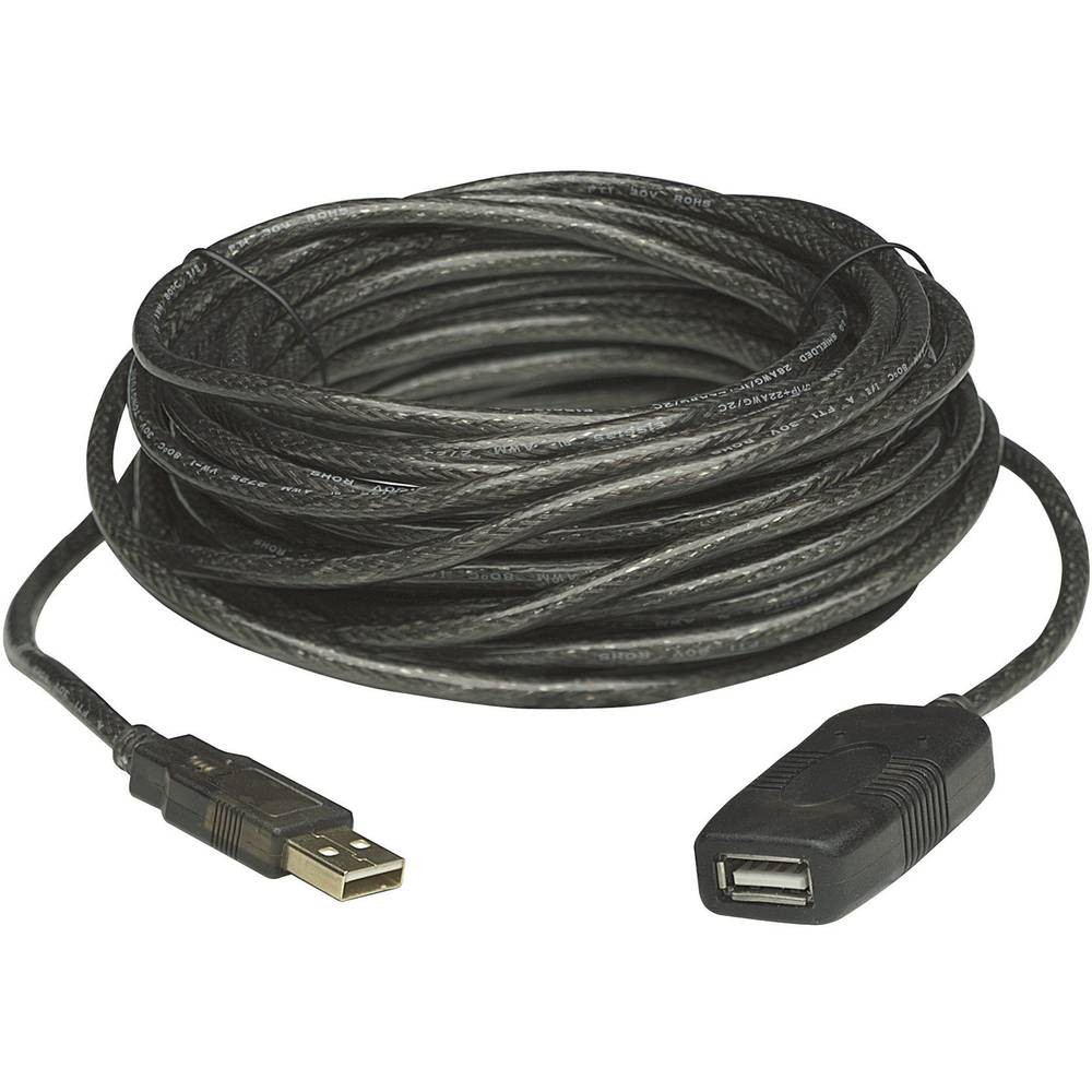 Rallonge USB 2.0 Manhattan 150248 avec blindage haute densité pour transfert 480 Mbps