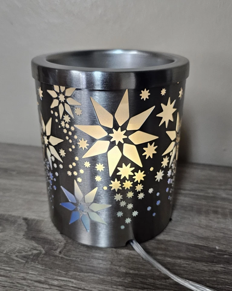 Yankee Candle Scenterpiece Meltcup Calentador Astilla Metal Diseño de Estrella Dimensional Foto 4 de 4