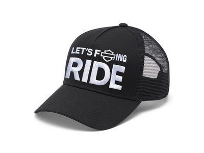 Harley-Davidson CAP LFR TRUCKER, Schwarz, Polyester, Hochwertig