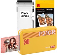 KODAK Mini 2 Retro 2x3 Portable Photo Printer with 38 Sheets New