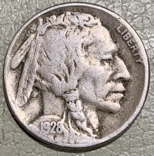 1928s Buffalo nickel, nice original FINE Condition Coin