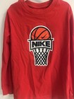 Boys Nike Red Basketball Long Sleeve Shirt-Size Small  — photo 2