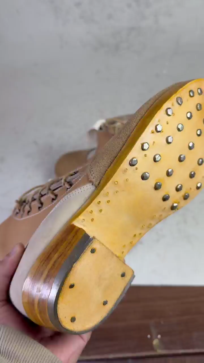WW1 GERMAN M1893 SIDE LACES LOW BOOTS – IMPERIAL ARMY BOOTS REPRO