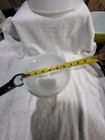 2 Vintage Glasbake for Sunbeam Large White Milk Glass Mixer Mixing Bowls — photo 8