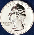 1963 Washington Quarter  90% Silver Choice Proof