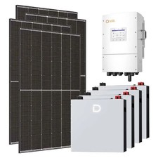 Kit fotovoltaico trifase 15470W inverter 15kW Solis LV litio 20.48kWh Dyness DL5