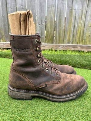 Ariat Workhog 8” Waterproof Work Boots Men display picture 2