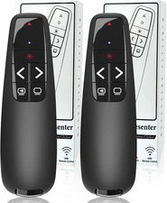(2 Units) Wireless Presenter Remote, Clicker for Laptop PowerPoint Presentati...