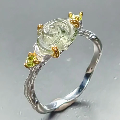 Jewellery Natural Tourmaline Ring 925 Sterling Silver Size 6.5 /R465016