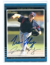 2002 Bowman Travis Foley #317 HAND SIGNED AUTO AUTOGRAPH HA RETROGRAPH BUYBACK