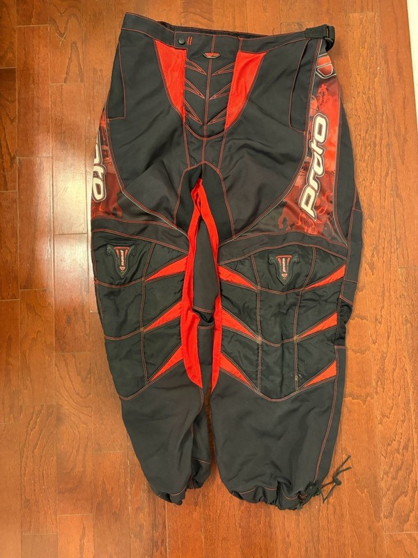 Proto Paintball Red Black Pants Size X-Large