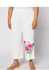 nicole by Nicole Miller Regular Cropped Pull-On Stretch Pant Snow White M