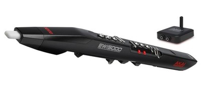 Akai EWI 5000 Schwarz Wind Blasinstrument USB MIDI Blascontroller Software Akku