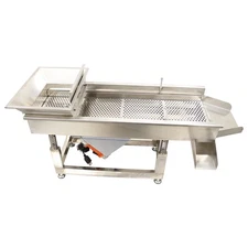 Electric Linear Vibrating Screen Vibrating Sifter 9mm Round Hole Sieve Shaker