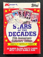 1987 Topps K-Mart Stars of the Decades Baseball Factory Set (33)