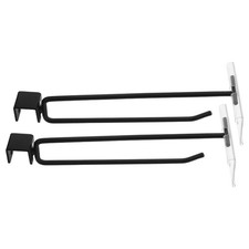 2Pcs Reusable Slot Shelf Hooks with Price Tag Holder for Retail Display