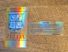 The Legend of Zelda NES Gold Holographic Replacement Labels Set