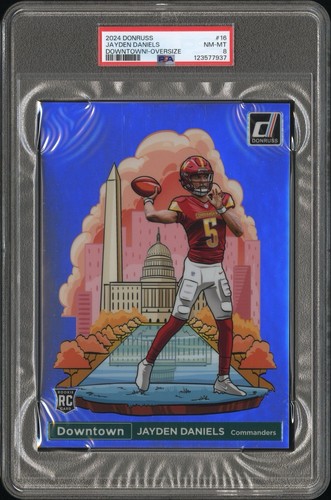 Jayden Daniels #16 2024 Panini Donruss Oversized Downtown card