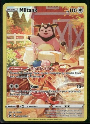 Miltank Holo Ultra Rare SWSH: Crown Zenith: Galarian Gallery GG24/GG70 NM