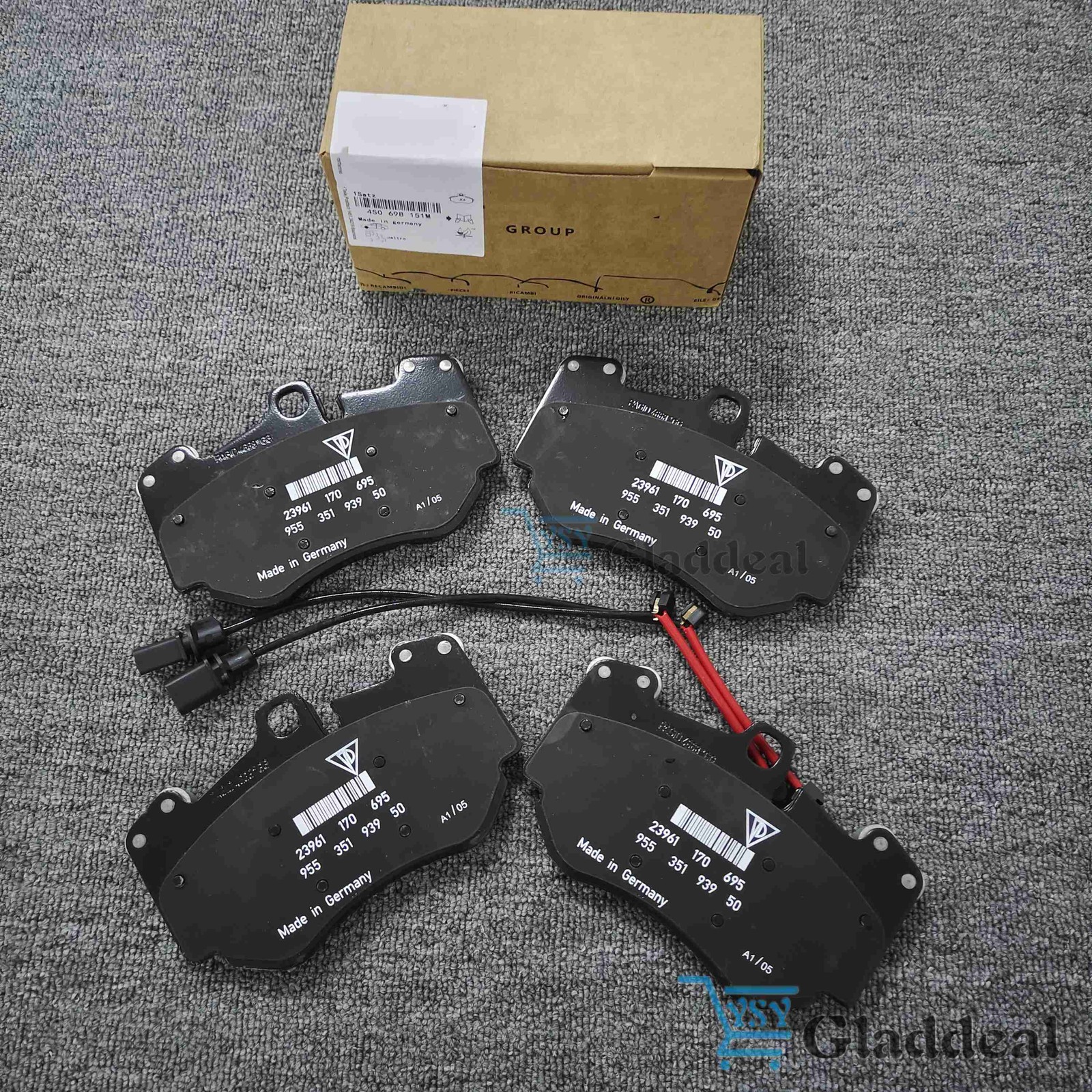 For Lamborghini Huracan 5.2 Front Brake Pad Kit With Sensor 18-20 4S0698151M