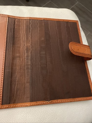 Porta Agenda IN VERA PELLE MARRONE CUOIO 26 X 18,5 - Foto 6 di 6