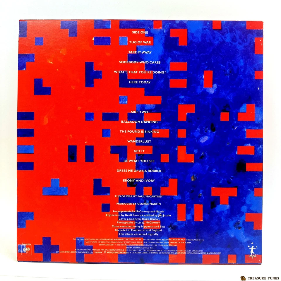 Paul McCartney – Tug Of War Vinyl (LP, Album, Stereo) TCX 37462 - Image 3 of 4