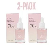 2 Pack ANUA Peach 70% Niacin Serum 30ml Brightening Korean Skincare NEW